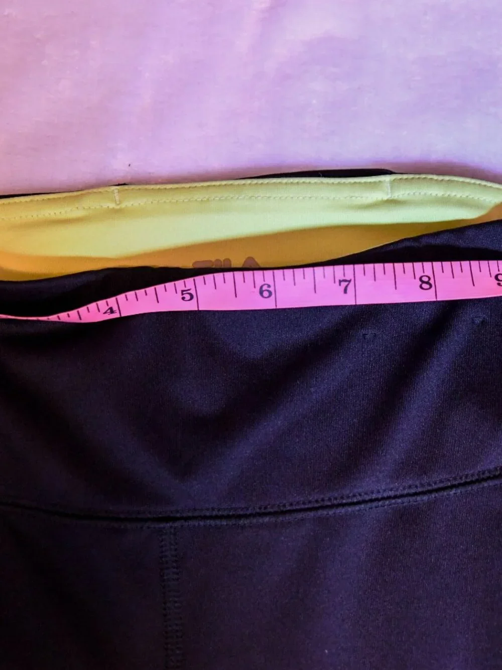 Women's Fila Sport Black Pink Blue Yoga Athletic Pants Leggings Never Worn